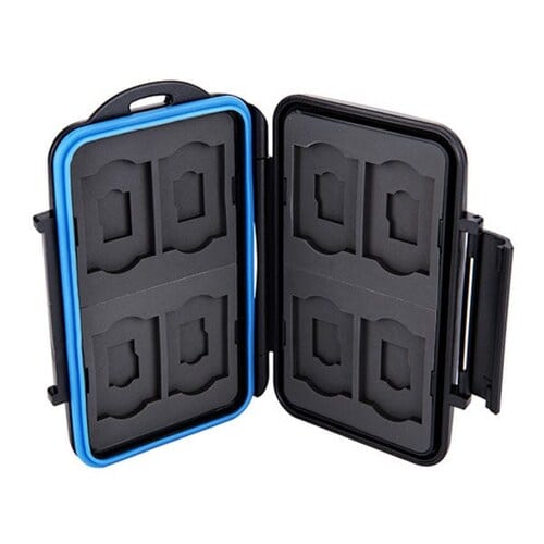 JJC MC-ST16 Water Resistant Memory Card Case (Fits 8 x SD + 8 x Micro SD Cards)