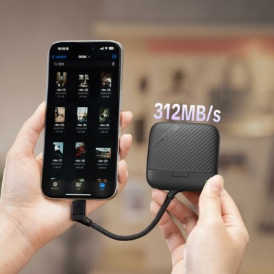 PGYTECH CreateMate High Speed Mini Card Reader Case (Classic Black)