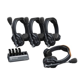 Hollyland Solidcom SE 4S – 4πλό Full-Duplex σύστημα Intercom με ENC (Global Version 2.4 GHz)
