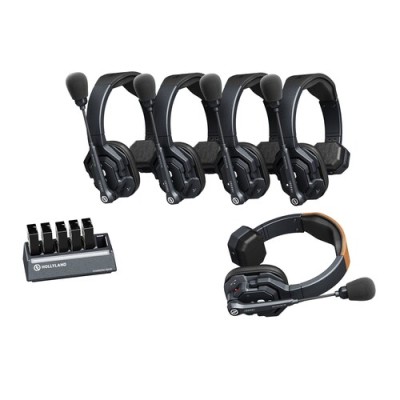 Hollyland Solidcom SE 5S – 5πλό Full-Duplex σύστημα Intercom με ENC (Global Version 2.4 GHz)