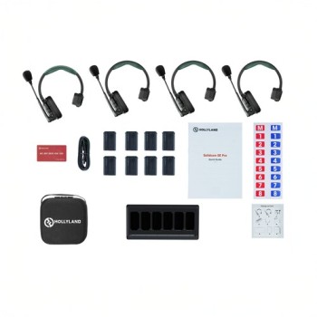 Hollyland Solidcom SE Pro 4S - 4πλό Full-Duplex 1.9 GHz σύστημα Intercom με ENC
