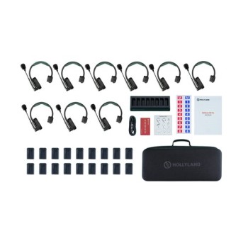 Hollyland Solidcom SE Pro 9S - 9πλό Full-Duplex 1.9 GHz σύστημα Intercom με ENC