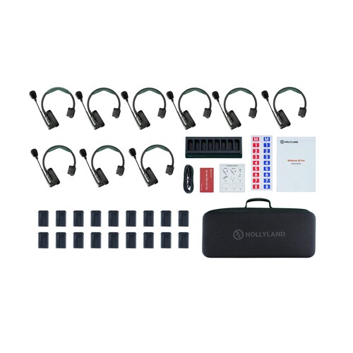 Hollyland Solidcom SE Pro 9S - 9πλό Full-Duplex 1.9 GHz σύστημα Intercom με ENC