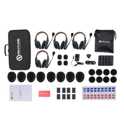 Hollyland Solidcom C1 Pro-4SDH – 4πλό σύστημα ασύρματων ακουστικών ενδοεπικοινωνίας Full-duplex (Double-Ear Version)