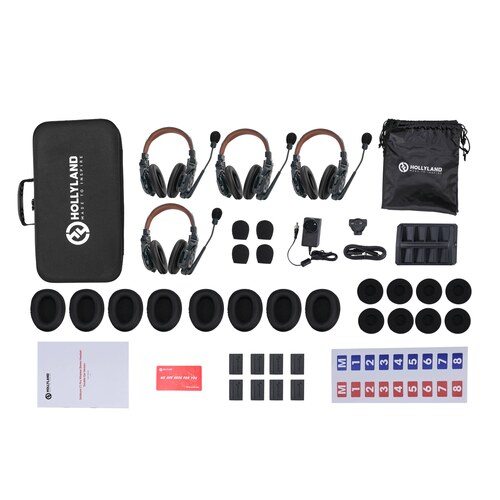 Hollyland Solidcom C1 Pro-4SDH – 4πλό σύστημα ασύρματων ακουστικών ενδοεπικοινωνίας Full-duplex (Double-Ear Version)
