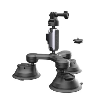 PGYTECH CapLock Τριπλή Βάση Στήριξης με Βεντούζα για Action Camera