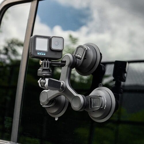 PGYTECH CapLock Τριπλή Βάση Στήριξης με Βεντούζα για Action Camera