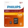 Philips MicroSD+adapter class10 UHS1 128GB