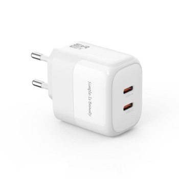 XO L140 220V 35W, 2xUSB-C, GaN Nitride, white