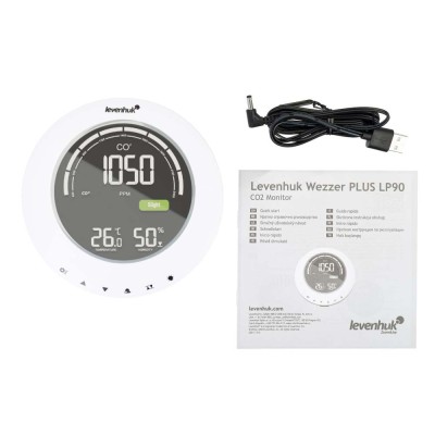 ΘΕΡΜΟΜΕΤΡΟ-ΥΓΡΑΣΙΟΜΕΤΡΟ WEZZER PLUS LP90 ΜΕ ΑΝΙΧΝΕΥΤΗ CO2