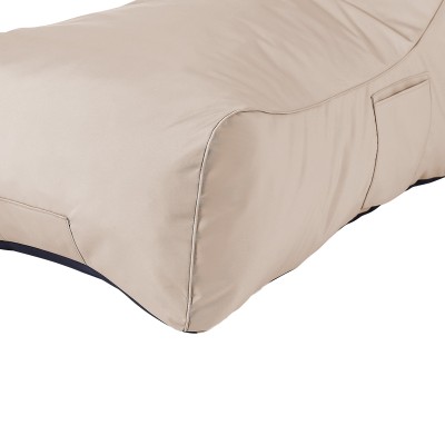 Πουφ ξαπλώστρα επαγγελματικό Otenda pakoworld αδιάβροχο σε μπεζ απόχρωση 67x110x65εκ