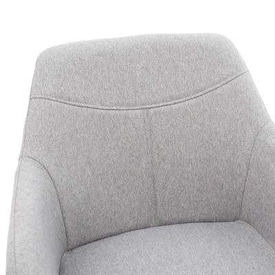 Πολυθρόνα Nasima pakoworld ύφασμα γκρι-φυσικό 57x58x84εκ | 2 τμχ