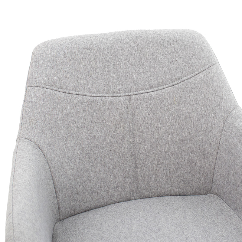 Πολυθρόνα Nasima pakoworld ύφασμα γκρι-φυσικό 57x58x84εκ | 2 τμχ