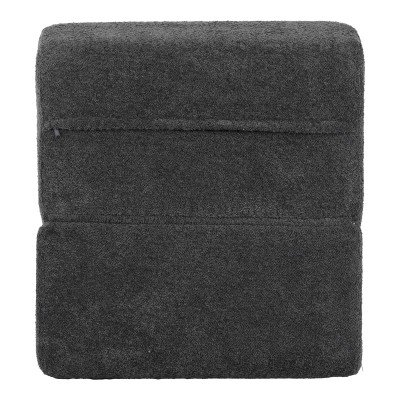 Πολυθρόνα-Κρεβάτι Ferderina pakoworld ύφασμα σε ανθρακί απόχρωση 66x102x73εκ