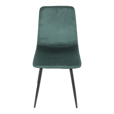 Καρέκλα Grato pakoworld ύφασμα κυπαρισσί-πόδι μαύρο μεταλλικό 45.5x53.5x88.5εκ