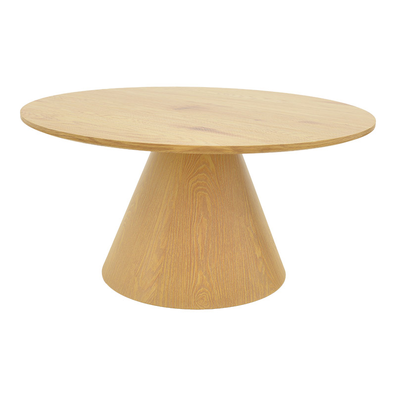 Tραπέζια σαλονιού Donda pakoworld mdf μέταλλο σετ 2τεμ. sonoma