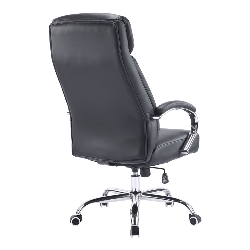 Καρέκλα γραφείου διευθυντή Venza pakoworld pu σε μαύρη απόχρωση 70x65x117-124εκ