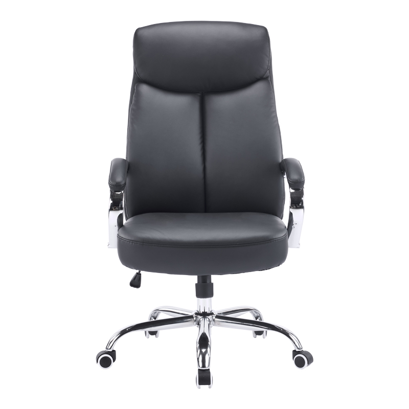 Καρέκλα γραφείου διευθυντή Venza pakoworld pu σε μαύρη απόχρωση 70x65x117-124εκ