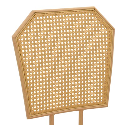 Σκαμπό μπαρ Camilla I pakoworld φυσικό pe rattan με μπεζ ύφασμα και μέταλλο σε φυσική απόχρωση 47.5x58x117εκ | 2 τμχ