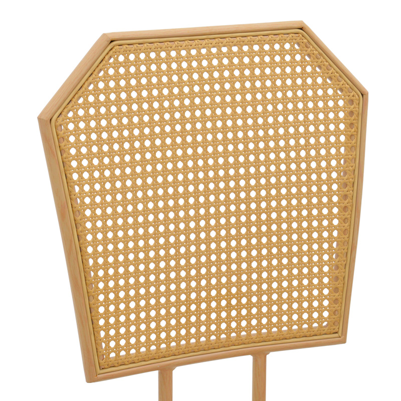 Σκαμπό μπαρ Camilla I pakoworld φυσικό pe rattan με μπεζ ύφασμα και μέταλλο σε φυσική απόχρωση 47.5x58x117εκ | 2 τμχ