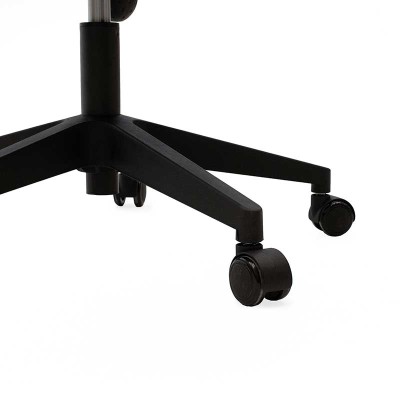 Καρέκλα γραφείου εργασίας Ghost pakoworld με ύφασμα mesh χρώμα μαύρο