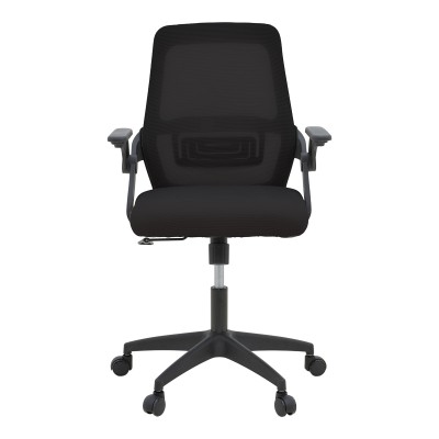 Καρέκλα γραφείου Reji pakoworld mesh ύφασμα μαύρο 58x60x89-99εκ