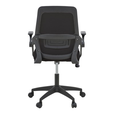 Καρέκλα γραφείου Reji pakoworld mesh ύφασμα μαύρο 58x60x89-99εκ