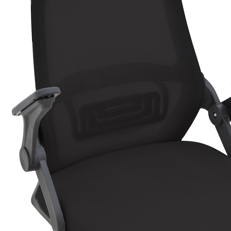 Καρέκλα γραφείου Reji pakoworld mesh ύφασμα μαύρο 58x60x89-99εκ