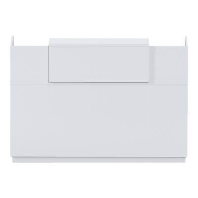 Γραφείο reception Lotus pakoworld σε λευκή απόχρωση 180x70x110εκ