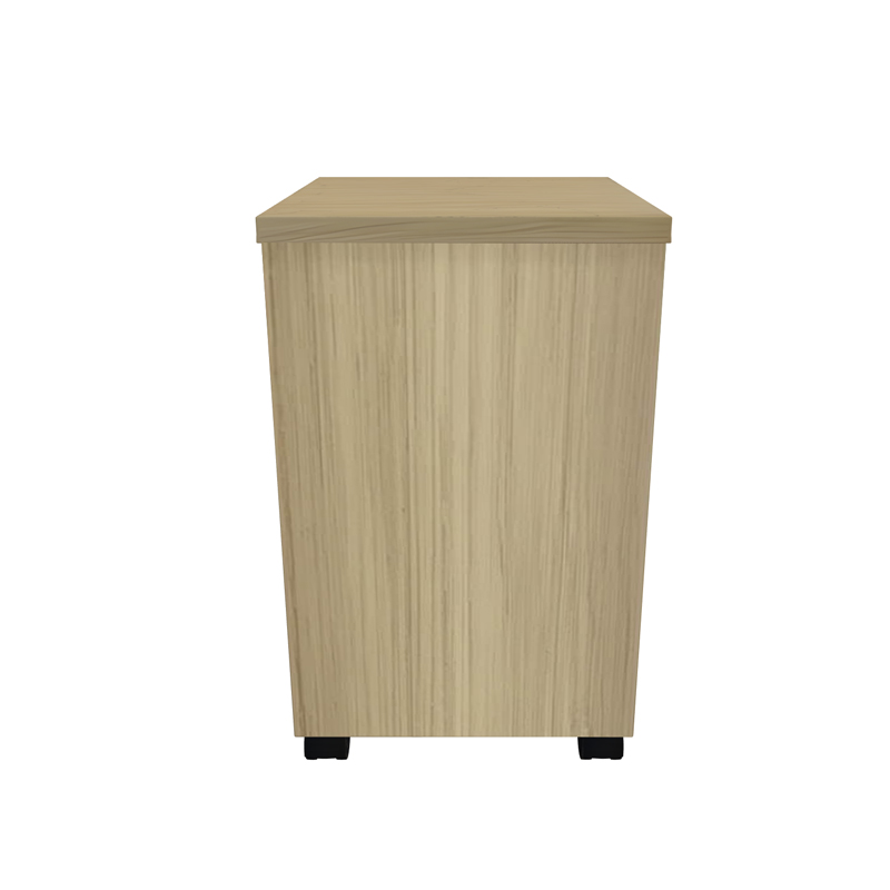 Συρταριέρα επαγγελματική τροχήλατη Lotus pakoworld 3ων συρταριών σε φυσική-ανθρακί απόχρωση 40x44x61εκ