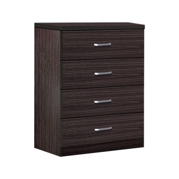 Συρταριέρα Killian pakoworld με 4 συρτάρια wenge 80x40x80εκ