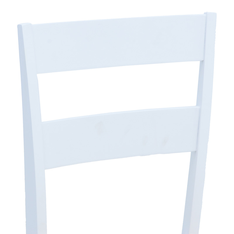 Καρέκλα York pakoworld σε λευκή-φυσική απόχρωση 39.5x47.5x89εκ | 2 τμχ