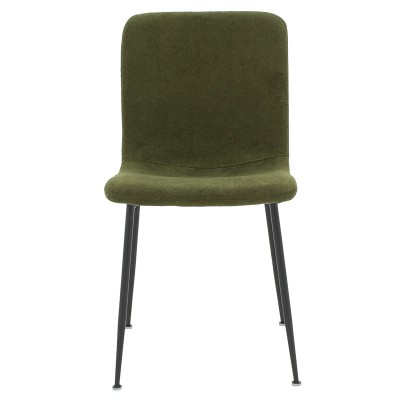 Καρέκλα Gratify pakoworld ύφασμα χακί-πόδι μαύρο