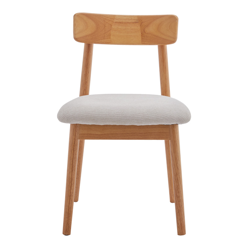 Καρέκλα Tullo pakoworld rubberwood σε φυσική απόχρωση 46x45x78εκ | 4 τμχ