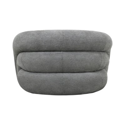 Πολυθρόνα Lexy pakoworld γκρι ύφασμα 100x89.5x60εκ