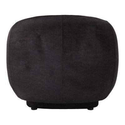 Πολυθρόνα Freya pakoworld ύφασμα σε ανθρακί απόχρωση 93x87x76εκ