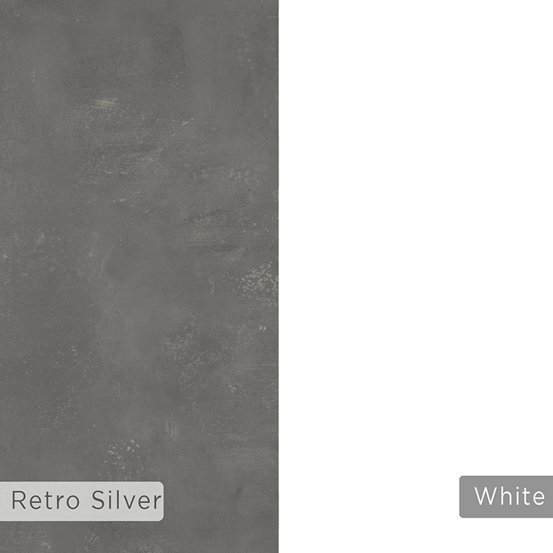 Γραφείο εργασίας Malia pakoworld λευκό-φυσικό-ανθρακί antique 120x60.5x75εκ