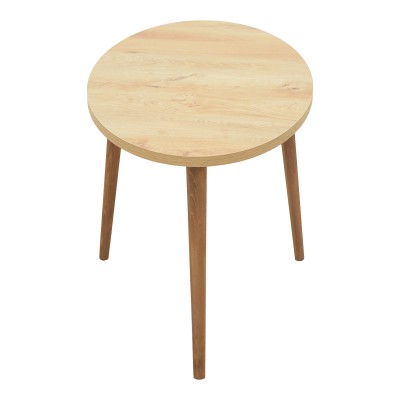 Τραπέζι σαλονιού Barton pakoworld sonoma-καφέ 90x45x40εκ