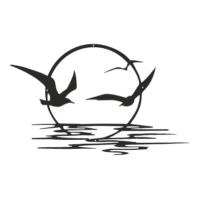 Διακοσμητικό τοίχου Sunsy pakooworld μαύρο μεταλλικό 40x0,15x60εκ