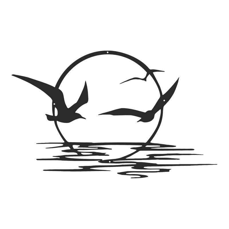 Διακοσμητικό τοίχου Sunsy pakooworld μαύρο μεταλλικό 40x0,15x60εκ