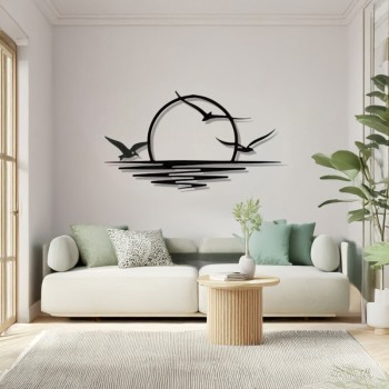 Διακοσμητικό τοίχου Kenfio pakooworld μαύρο μεταλλικό 60x0,15x40εκ