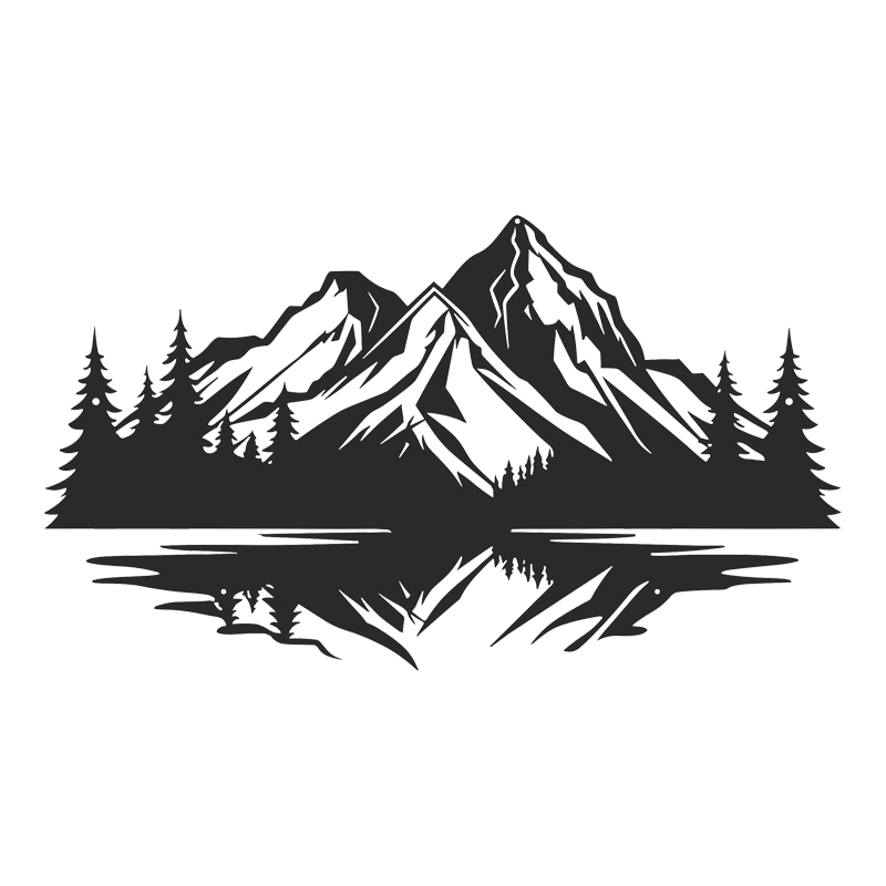 Διακοσμητικό τοίχου Mirolo pakooworld μαύρο μεταλλικό 70x0,15x50εκ