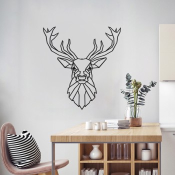 Διακοσμητικό τοίχου Stagio pakooworld μαύρο μεταλλικό 40x0,15x40εκ