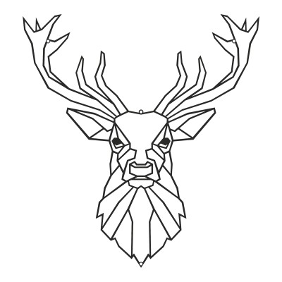 Διακοσμητικό τοίχου Stagio pakooworld μαύρο μεταλλικό 40x0,15x40εκ