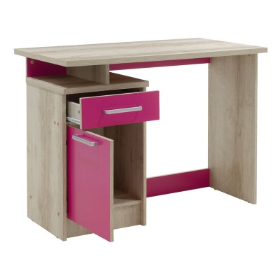 Γραφείο εργασίας Looney pakoworld χρώμα castillo-ροζ 100x55x75εκ