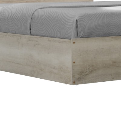 Κρεβάτι OLYMPUS pakoworld σε χρώμα castillo oak 140x200εκ