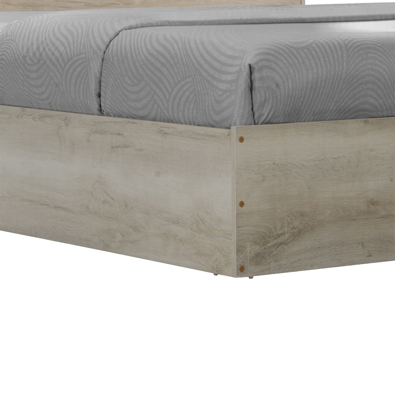 Κρεβάτι OLYMPUS pakoworld σε χρώμα castillo oak 140x200εκ