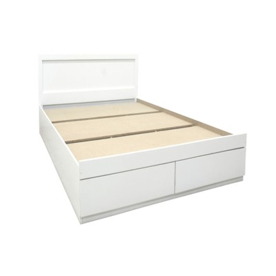 Κρεβάτι Olympus pakoworld με συρτάρι σε λευκή απόχρωση 120x200εκ