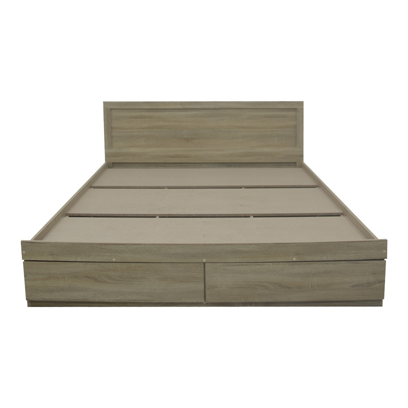 Κρεβάτι Olympus pakoworld με συρτάρι σε sonoma απόχρωση 160x200εκ