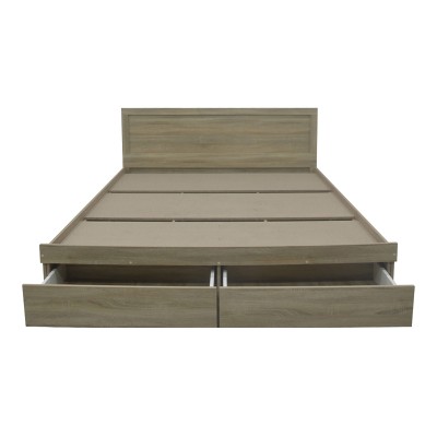 Κρεβάτι Olympus pakoworld με συρτάρι σε sonoma απόχρωση 160x200εκ